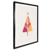 Poster Kubistika - Bunter Weihnachtsbaum 