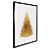 Poster Kubistika - Goldener Weihnachtsbaum 