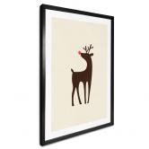 Poster Kubistika - Rudolph das Rentier 