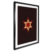 Poster Kubistika - Weihnachtsstern 
