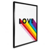Poster LGBTQIA+ Love Regenbogen 