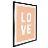 Poster Love Buchstaben Peach 