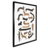 Plakat Legende gravhunde - Illustration af hund - Melin 