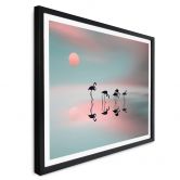 Poster Natalia - Flamingo Familie 