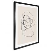 Poster NKTN - Line Art - Frau mit Brille 
