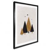 Poster Orara Studio - Kerstboom met Sterren 