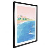 Poster Surfen an der Küste Australiens - Rivers 