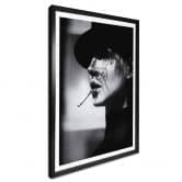 Poster Schaller - Dame in schwarz 