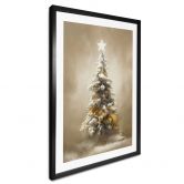 Poster Goldener Weihnachtsbaum - Treechild 