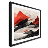 Plakat Treechild - Red Mountains in Japan 