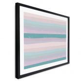 Poster Abstrakte Streifen - Farbenfrohe Leichtigkeit - uplusmestudio 