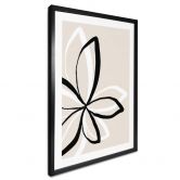 Poster uplusmestudio - Line Art - Die doppelte Blüte 