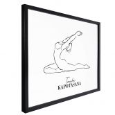 Poster Yoga - Colombe - Line Art 
