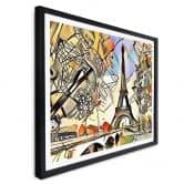 Poster Zamart - Kandinsky trifft Paris Eifelturm 