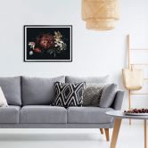 Poster - Blumenbouquet Rot 
