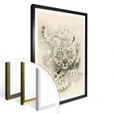 Poster Braun - Schneeleopard 