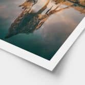 Safari Poster - Reflexion einer Giraffe in der Wildnis - Amtmann 