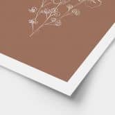 Poster Wildrosenstrauß Mocha-Mousse - Anis Illustration 