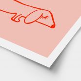Poster Lustiges Hundemotiv mit Dackel - Arnold 