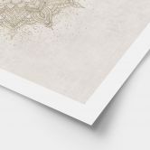 Poster Boho Ornament in Leinenoptik, Mandala - Bloomery Decor 