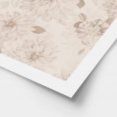 Blumen Poster Dahlien Shabby Chic Beige - Bloomery Decor 