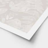 Botanik Poster Tropische Blätter Beige - Bloomery Decor 