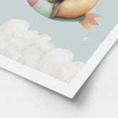 Poster enfant Capybara dans l'espace - Rêve d'étoile 