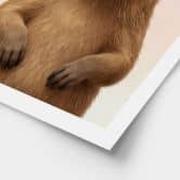 Poster Coole capibara met zonnebril 