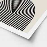 Poster Abstrakte Linien und Kreise im Einklang - Costa 