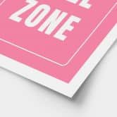 At sige Plakat Bra Free Zone | Feminisme - Fritsch 
