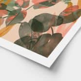 Poster Garten mit tropischen Pflanzen - Goed Blauw 