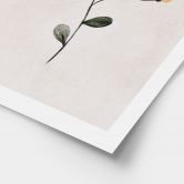 Poster Zarte Pflanze mit gelben Blüten - Goed Blauw 