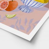Poster Zitrusfrüchte in Schale Stillleben | Obst-Motiv für Küche & Esszimmer - Goed Blauw 