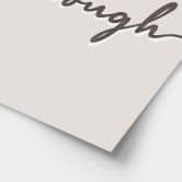 Spruch Poster I am enough 