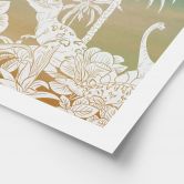 Poster Abenteuerreise zu den Dinosauriern - Ombre - Kikki Belle 