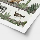 Poster fürs Kindzimmer - Afrikanische Tiere im Dschungel - Kikki Belle 
