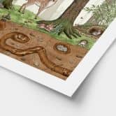 Poster fürs Kinderzimmer - Wimmelbild Waldtiere - Kikki Belle 