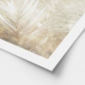 Poster Abstrakte weiße Palmenblätter - Kulik 