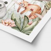 Poster Aziatische dieren in het bamboebos - Kvilis 