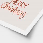 Poster de Noël Merry Christmas avec du gui - Menina Lisboa 