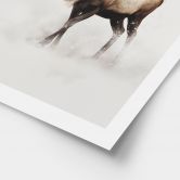 Poster Wintermotiv fürs Wohnzimmer - Hirsch im weißen Winter - Magnusson 