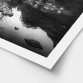 Poster Malerische Landschaft mit glasklarem Bergsee - Hintersee 