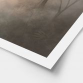 Poster Waldmagie im Morgennebel Beige - Ms Tiff 