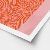 Poster Frau mit orangefarbener Decke - Müller 
