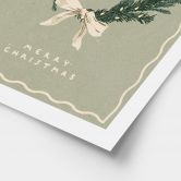 Poster fürs Wohnzimmer - Weihnachtskranz mit Schaukelpferd - NKTN 
