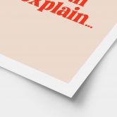 Poster de Noël - Dear Santa, I can explain... - Prints by Ayleen 