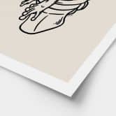Poster Attendre aux toilettes - Illustration humoristique de grenouille - Royle 