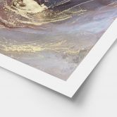 Poster Edle Strukturen in Gold und Violett - Shelest 