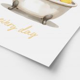 Poster für Kinder - Spa Day mit Capybara 