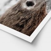 Poster Winter - Hirsch im Schneegestöber - Strigel 